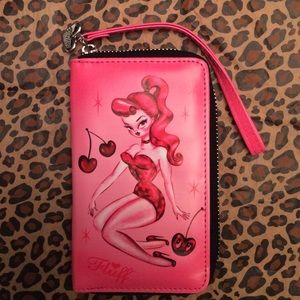 Fluff Cherry Pinup Wristlet